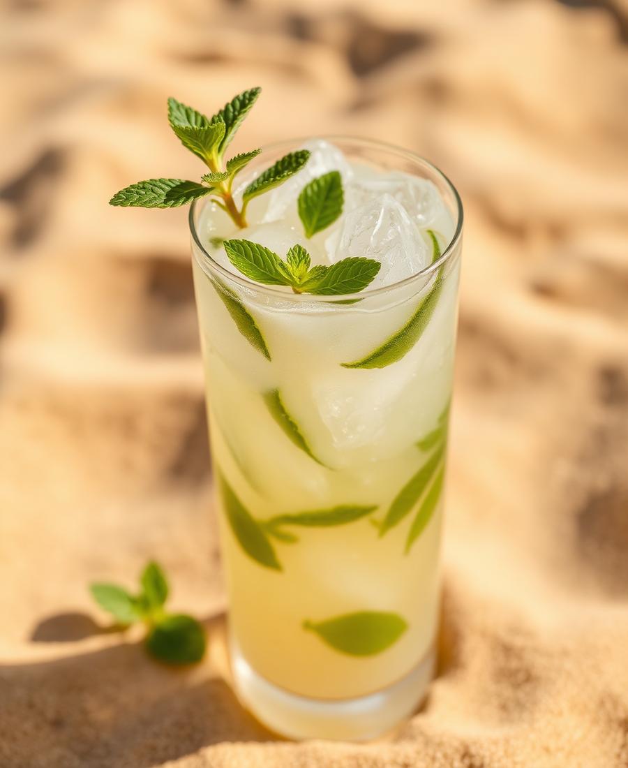 Limonada con menta